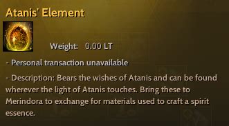 elemento de atanis bdo|Atanis' Element .